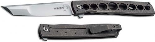 Boker Plus 01BO721 Urban Trapper Brad Zinker EDC Tanto Titanium Frame Lock Flipper Knife