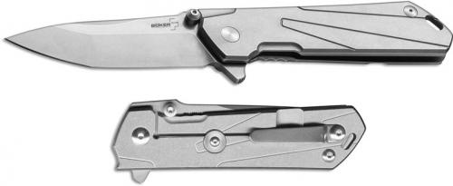 Boker Plus 01BO764 Kihon Tanto Lucas Burnley EDC Stainless Steel Frame Lock Flipper Knife