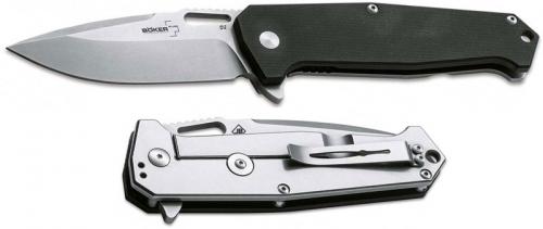 Boker Plus 01BO776 Hitman G10 Jim Burke Spear Point G10 and Steel Frame Lock Flipper Knife