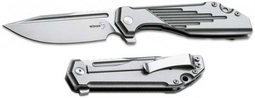 Boker Plus 01BO777 Lateralus Steel JB Stout Clip Point Stainless Steel Frame Lock Flipper Knife