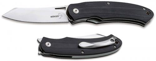 Boker Takara G10 01BO893 - Kansei Matsuno - Satin D2 Reverse Tanto - Black G10 - Liner Lock Flipper Folder