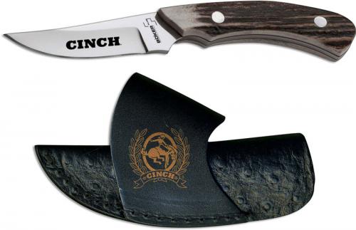 Boker Cinch Cowboy Crossdraw 02BO515CI - Stag Handle - Horizontal Carry Sheath with Cinch Logo