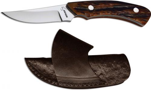 Boker Cowboy Crossdraw 02BO516 Knife Brown Bone Handle Horizontal Carry Sheath