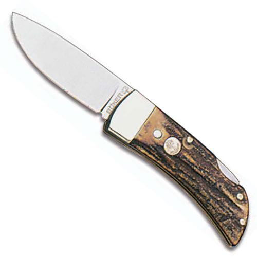 Boker Knives: Boker Lock Blade Gent's Knife, Stag, BK-1006