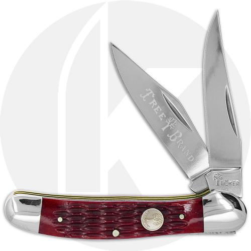 Boker Copperhead Knife 110811 - D2 Steel Blades - Jigged Red Bone - German Import