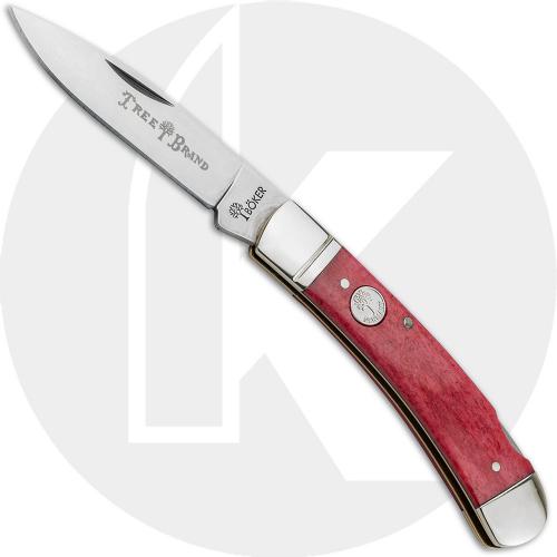 Boker Lockback Knife 110860 - D2 Steel Blade - Smooth Red Bone - German Import