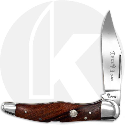 Boker Folding Hunter 110871 Knife - D2 Steel Blade - Wood Handle - Backlock - German Import
