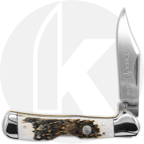 Boker Mini Copper Lock 110872 Knife - D2 Steel Blade - Stag - German Import