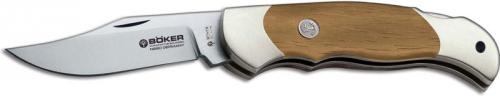 Boker Boy Scout 112401 Knife Clip Point Rosewood Lockback Pocket Knife Made in Germany