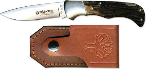 Boker Knives: Boker Stag Folding Hunter Knife, BK-135HH