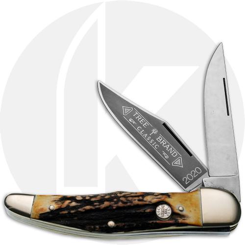 Boker Folding Hunter 112020HH Knife - Limited Stag Handle - Discontinued - BNIB