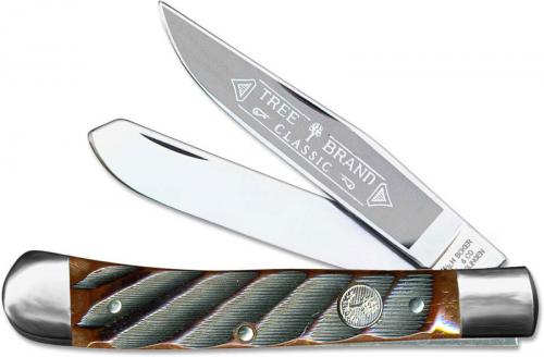 Boker Trapper Knife, Limited Washboard Brown, BK-2525WBB