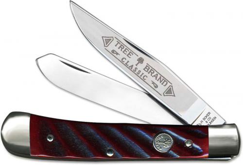 Boker Trapper Limited Washboard Red Bone 112525WBR Traditional Pocket Knife German