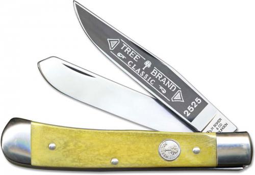 Limited Boker Trapper, Smooth Yellow Bone, BK-2525YB