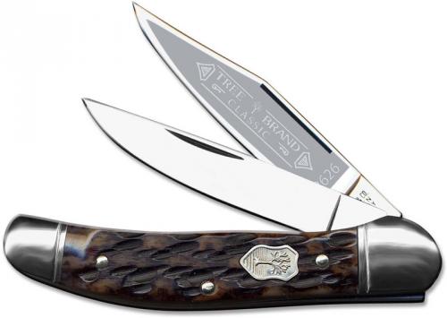Boker Copperhead 112626AB Carbon Steel Jigged Appaloosa Bone Pocket Knife Made in Germany