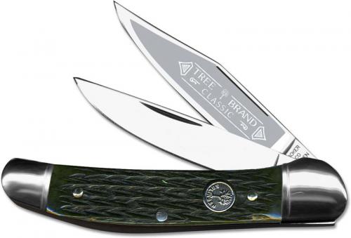 Boker Copperhead Jigged Green Bone Traditional Pocket Knife Made in Germany