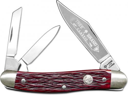 Boker Whittler Knife - Solingen Carbon Steel Blades - Jigged Red Bone - 110280SRB - German Made