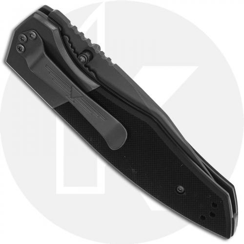 KABAR Jarosz Beartooth Knife 3086 - Jesse Jarosz - Value Price EDC - Gray Clip Point - Black G10 / Gray Steel - Liner Lock Folde