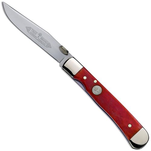 Boker Knives: Boker Trapperliner Knife, Smooth Red Bone, BK-4711