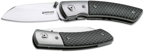 Boker Model 10 CG 111653 Knife Les Voorhies Limited Ti and C-Tec German Made Folder