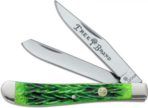 Boker Slimline Trapper, Green Bone, BK-736