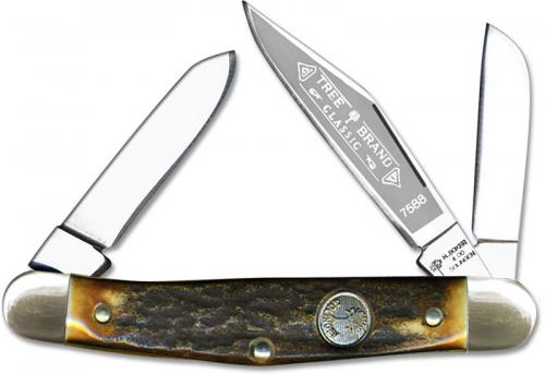 Boker Knives: Boker Medium Stockman Knife, Stag Handle, BK-7588HH