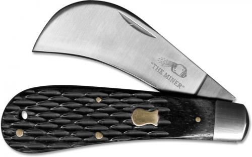 Boker Knives: Boker Hawkbill Knife, Jigged Black Delrin, BK-BO208