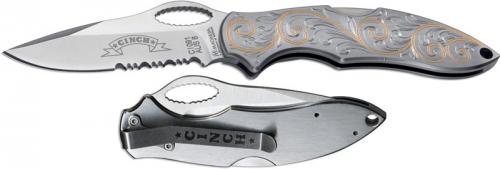 Boker Knives: Boker Magnum Cinch Roping Knife, 24K Scroll, BK-CI091EG