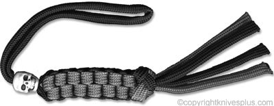 Boker Knives: Boker Lanyard, Black and Gray with Skull, BK-WT002
