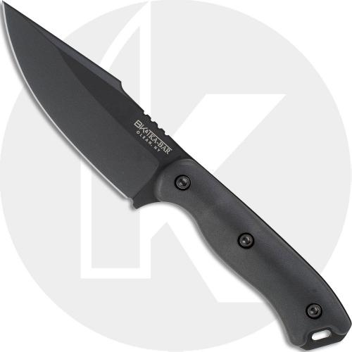 Becker Black Harpoon Knife BK18BK - Black Carbon Steel Harpoon Fixed Blade - Black Ultramid Handle - USA Made