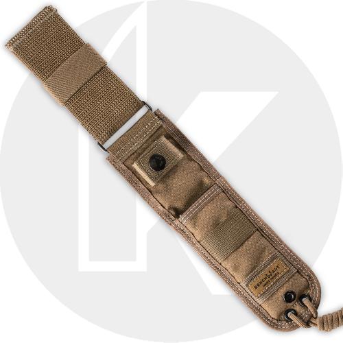 Benchmade Nimravus 141SBKSN - Part Serrated Black Tanto - Sand Ano Aluminum - Tan MOLLE Sheath