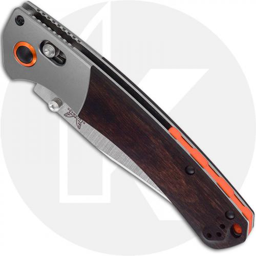 Benchmade Crooked River Knife, Wood, BM-150802