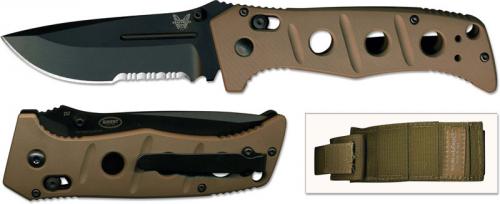 Benchmade Sibert Adamas, Part Serrated, BM-275SBKSN