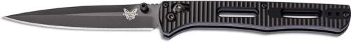 Benchmade 417BK Fact Knife EDC Black Spear Point AXIS Lock Folder Billet Aluminum Handle
