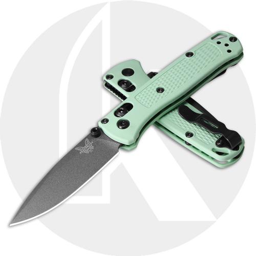 Benchmade Mini Bugout 533GY-06 EDC Knife - Tungsten Gray Cerakote S30V - Sea Foam Grivory - USA Made