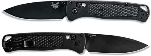 Benchmade Bugout 535BK-2 Knife - Black Drop Point - CF Elite - AXIS Lock Folder - USA Made