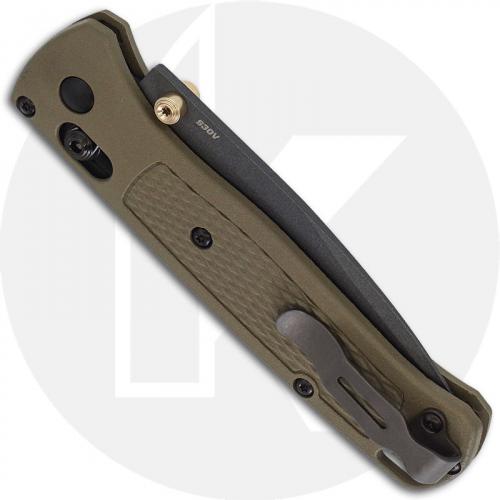 Benchmade Bugout 535SGRY-1 Part Serrated Gray Drop Point Ranger Green Grivory AXIS Lock USA Made