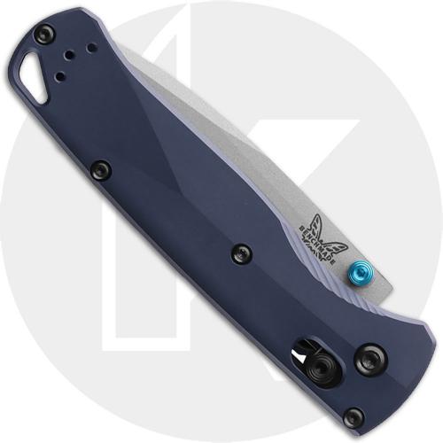 Benchmade Bugout 535SL-13 Knife - S90V Drop Point - Crater Blue Anodized Aluminum - USA Made
