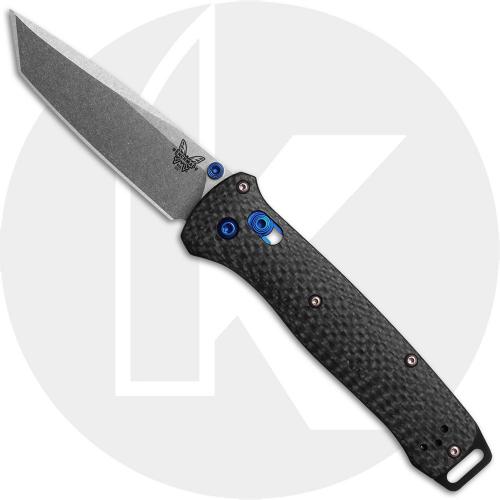 Benchmade Bailout 537-09 Knife - Stonewash M390 Tanto - Carbon Fiber - USA Made