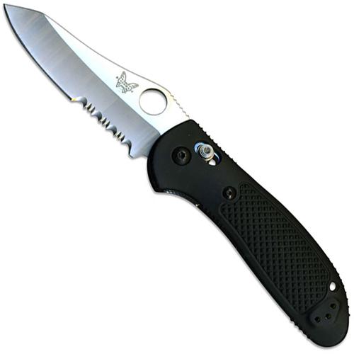Benchmade Knives: Benchmade Griptilian, Part Serrated, BM-550SHG