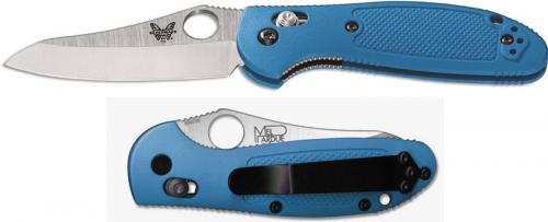 Benchmade Mini Griptilian 555HG-BLU Mel Pardue EDC Sheepfoot Blue GFN AXIS Lock Folding Knife