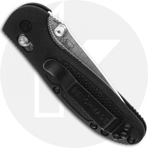 Benchmade 556 Mini Griptilian S30V Satin Drop Point, Black GFN AXIS Lock Folder USA Made