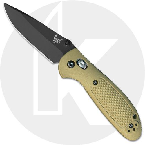 Benchmade 556BKSN Mini Griptilian S30V EDC Black Drop Point Sand GFN AXIS Lock Folder USA Made