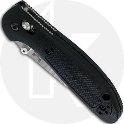 Benchmade 556S Mini Griptilian S30V Part Serrated Satin Drop Point, Black GFN AXIS Lock Folder USA Made