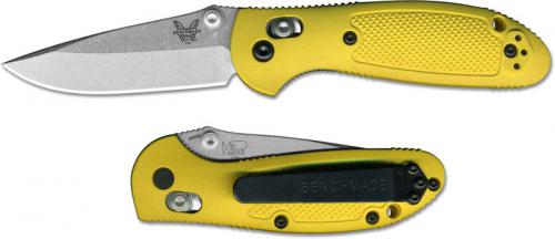 Benchmade 556-YEL Mini Griptilian S30V EDC Drop Point Yellow GFN AXIS Lock Folder USA Made