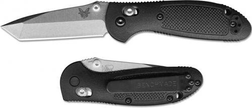 Benchmade 557 Mini Griptilian S30V EDC Satin Tanto Black GFN AXIS Lock Folder USA Made