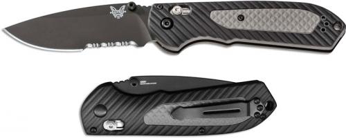 Benchmade Freek 560SBK Knife EDC Part Serrated Black Drop Point AXIS Lock Folder Dual Durometer Handle