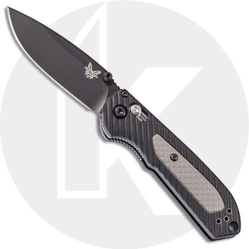 Benchmade 565BK Mini Freek Knife Black Drop Point AXIS Lock Folder Dual Durometer Handle