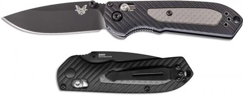 Benchmade 565BK Mini Freek Knife Black Drop Point AXIS Lock Folder Dual Durometer Handle