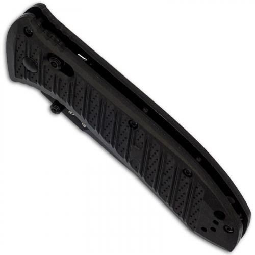 Benchmade Presidio II Ultra Knife 570SBK-1 - Black Part Serrated S30V Drop Point - Black CF Elite - AXIS Lock Folder - USA Made